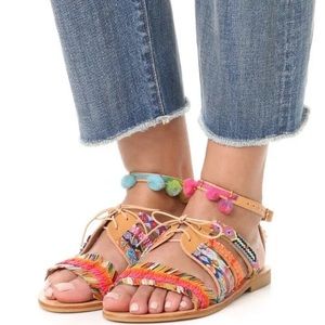 ELINA LINARDAKI Hula Hoop Sandal Size 41 / US 10